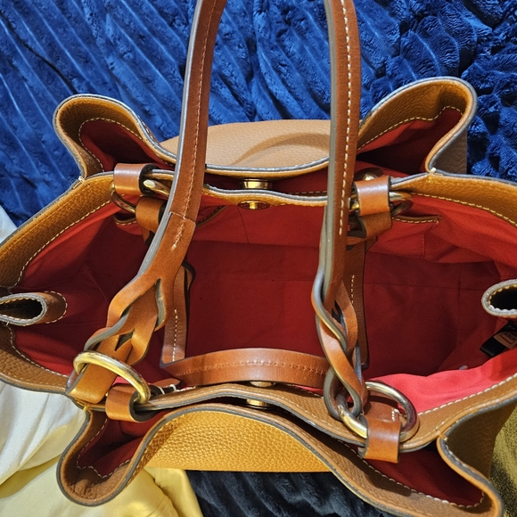 Brown Leather Dooney & Bourke Tote Bag - Picture 12 of 13